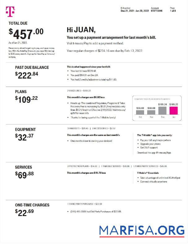 Blank NETHERLANDS T MOBILE utility bill Word and PDF template